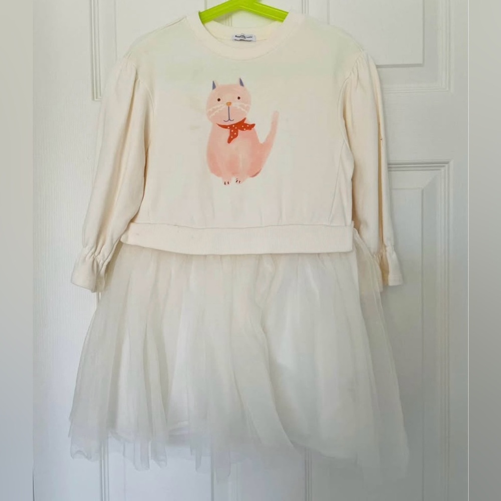 Balabala cute kitten mesh dress